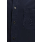 Blue Cotton Denim Jacket Saint Laurent