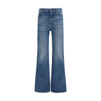 Blue Cotton Flared Jeans Chloé
