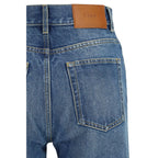 Blue Cotton Flared Jeans Chloé