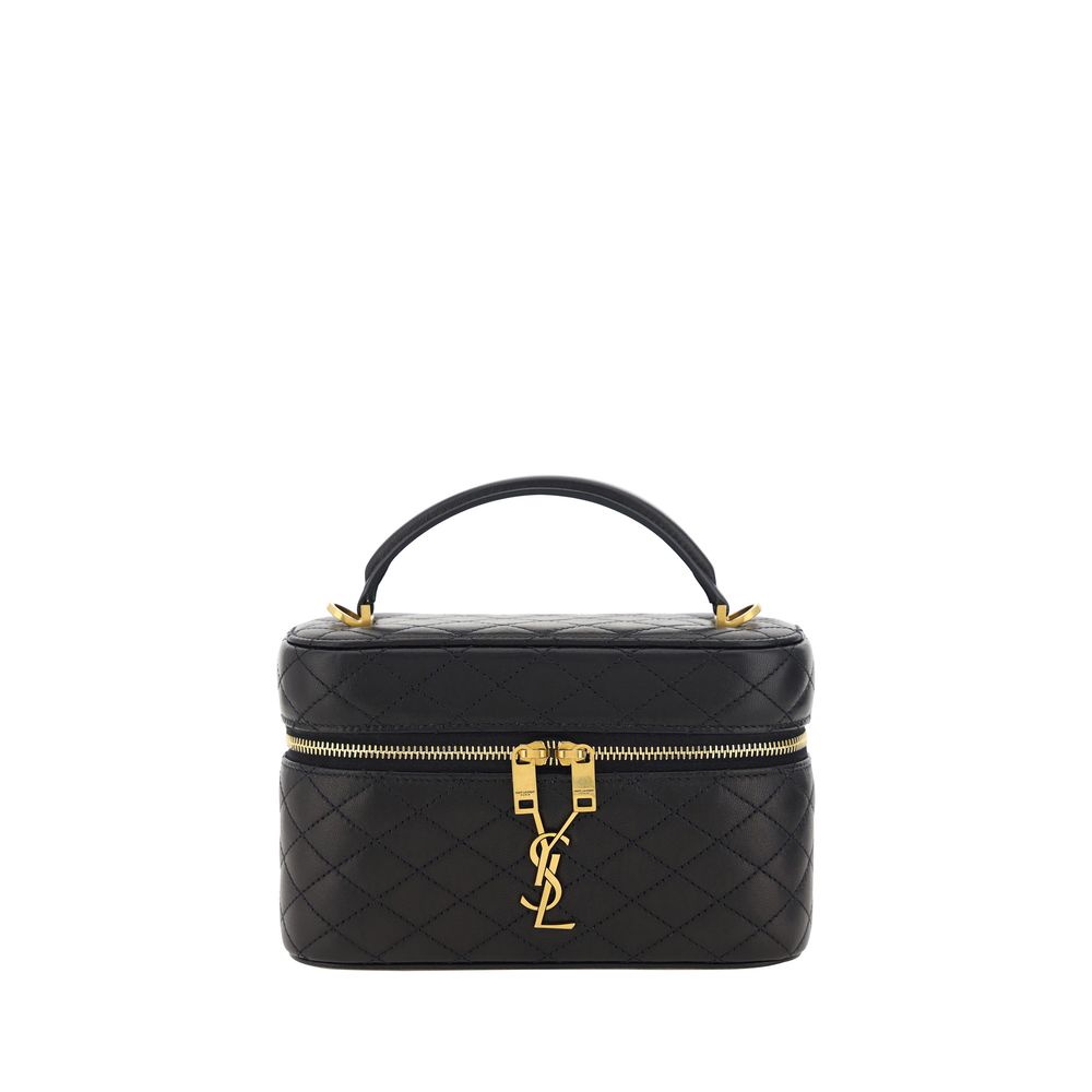 Black Calf Leather Bos Taurus Handbag Saint Laurent