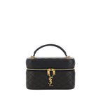 Black Calf Leather Bos Taurus Handbag Saint Laurent