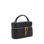 Black Calf Leather Bos Taurus Handbag Saint Laurent
