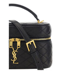 Black Calf Leather Bos Taurus Handbag Saint Laurent