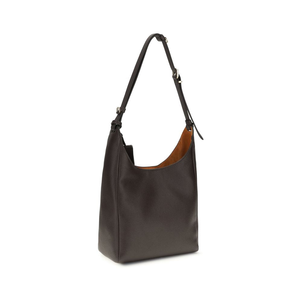 Brown Calf Leather Bos Taurus Shoulder Bag Miu Miu