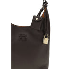 Brown Calf Leather Bos Taurus Shoulder Bag Miu Miu