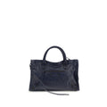 Blue Calf Leather Bos Taurus Shoulder Bag Balenciaga