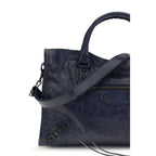 Blue Calf Leather Bos Taurus Shoulder Bag Balenciaga