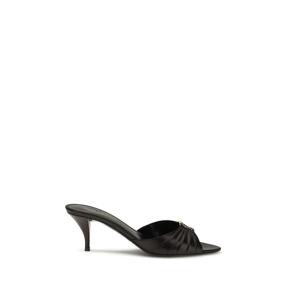 Black Calf Leather Bos Taurus High Heel Pumps Saint Laurent