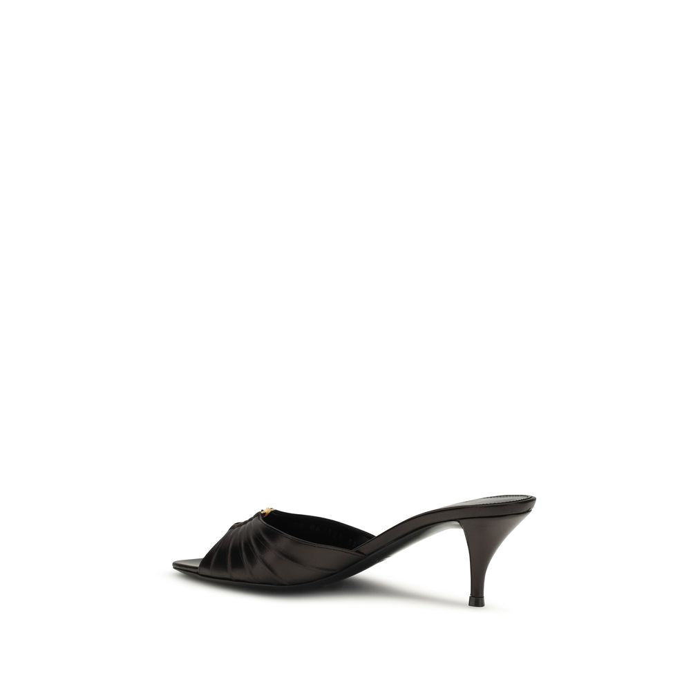 Black Calf Leather Bos Taurus High Heel Pumps Saint Laurent