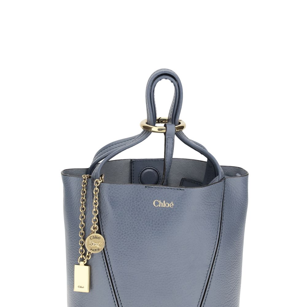 Blue Calf Leather Bos Taurus Shoulder Bag Chloé