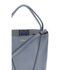 Blue Calf Leather Bos Taurus Shoulder Bag Chloé
