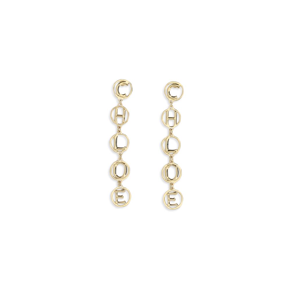 Gold Brass Earrings Chloé