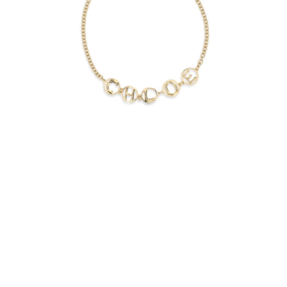 Gold Brass Necklace Chloé