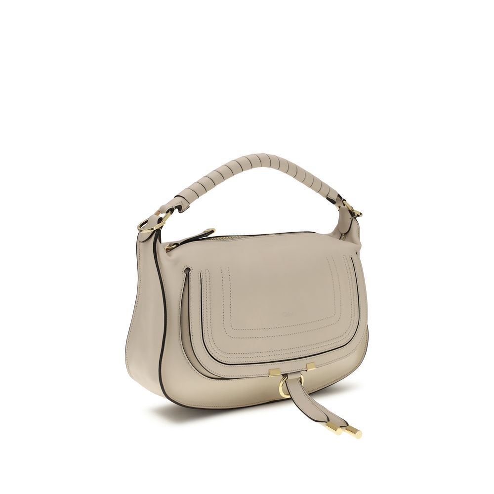 Beige Calf Leather Bos Taurus Shoulder Bag Chloé
