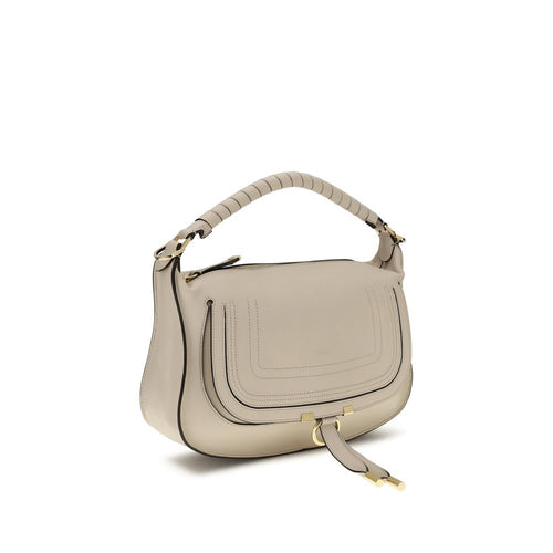 Beige Calf Leather Bos Taurus Shoulder Bag Chloé