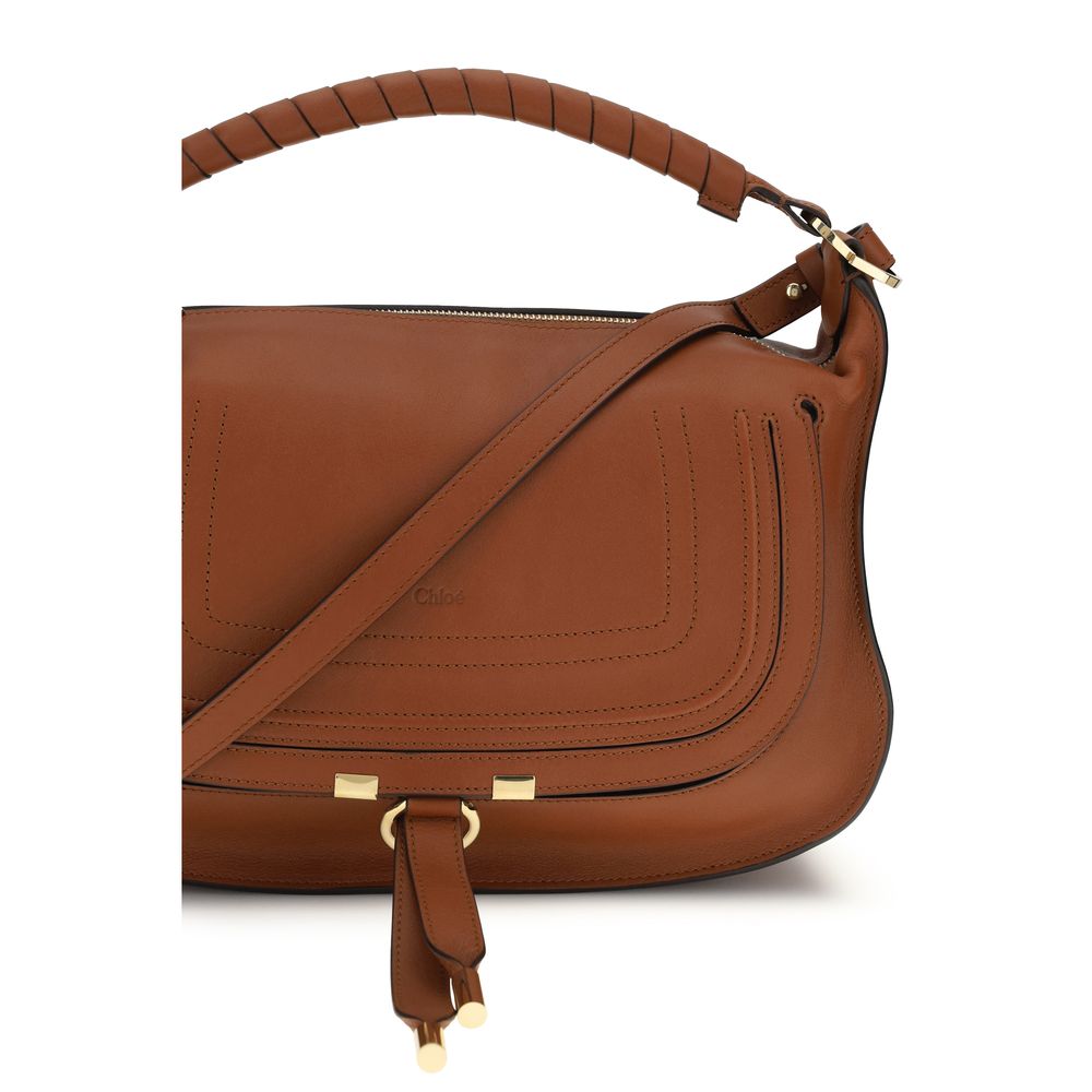 Brown Calf Leather Bos Taurus Shoulder Bag Chloé