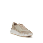 Beige Calf Leather Bos Taurus Chunky Sneakers Chloé