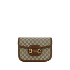 Beige Cotton Shoulder Bag Gucci