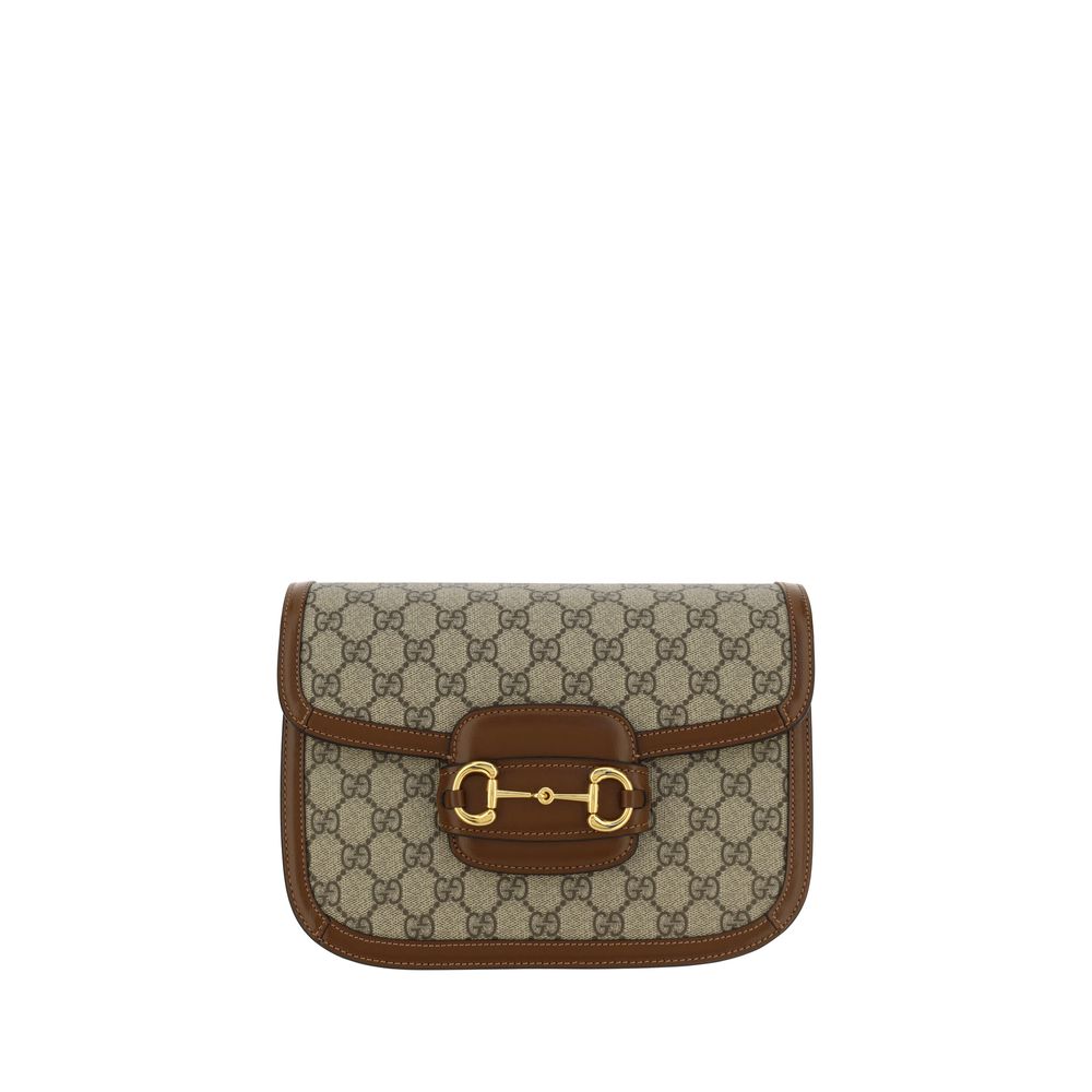 Beige Cotton Shoulder Bag Gucci
