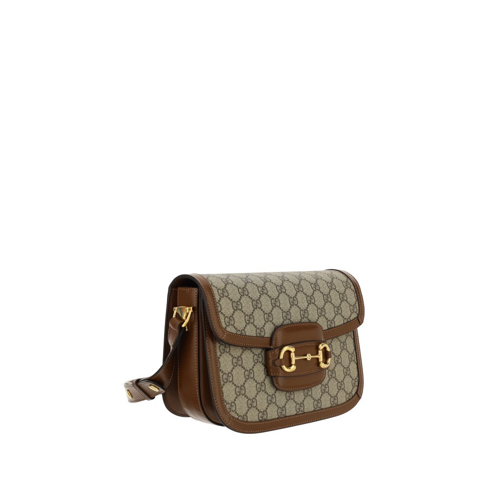 Beige Cotton Shoulder Bag Gucci
