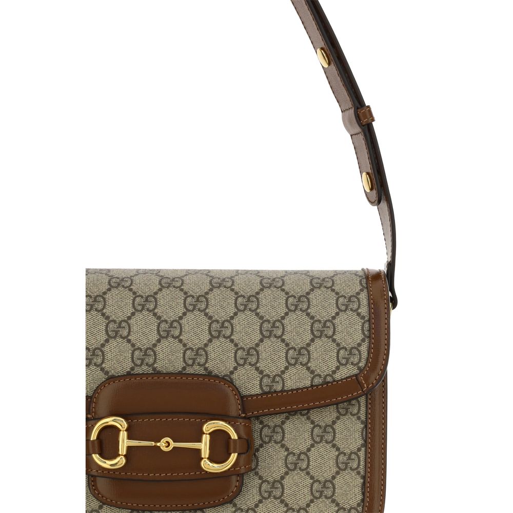 Beige Cotton Shoulder Bag Gucci