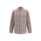 Multicolor Cotton Pattern Shirt Off-White
