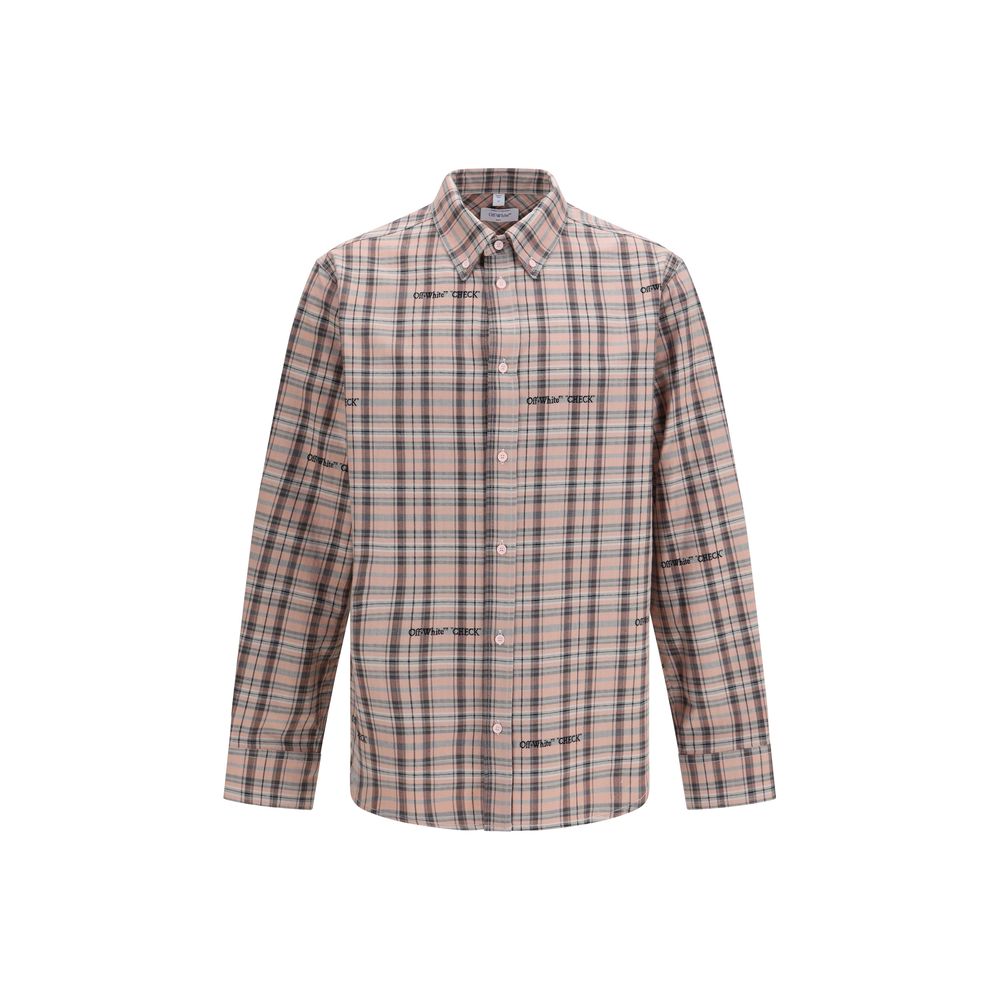 Multicolor Cotton Pattern Shirt Off-White