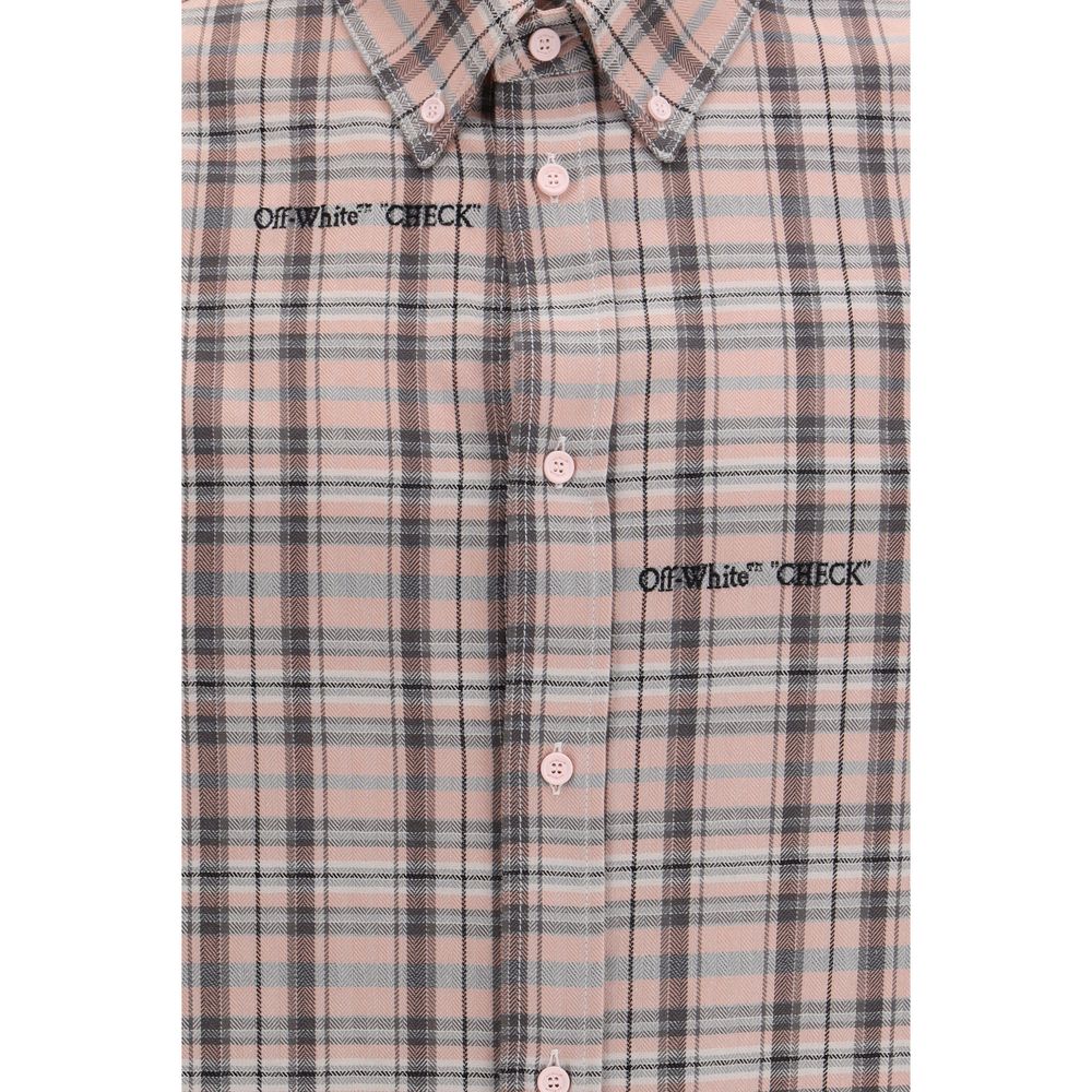 Multicolor Cotton Pattern Shirt Off-White