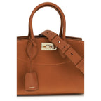 Brown Calf Leather Bos Taurus Handbag Ferragamo