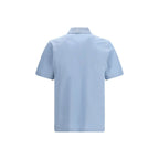 Blue Cotton Polo Shirt Ferragamo