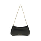 Black Calf Leather Bos Taurus Shoulder Bag Jacquemus