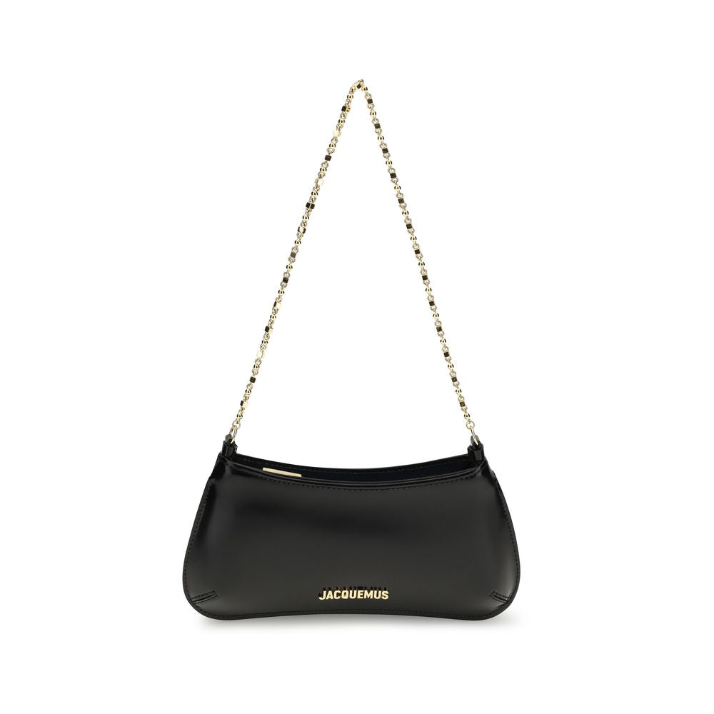 Black Calf Leather Bos Taurus Shoulder Bag Jacquemus