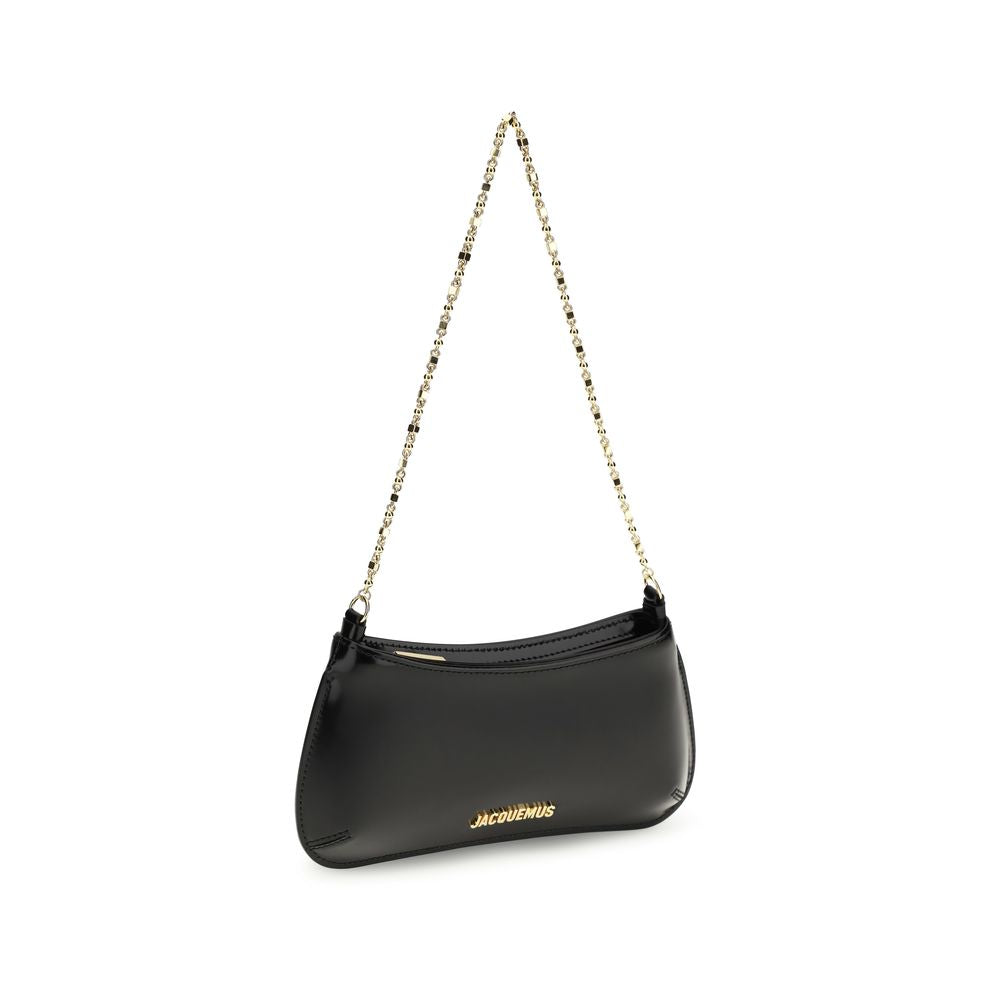 Black Calf Leather Bos Taurus Shoulder Bag Jacquemus