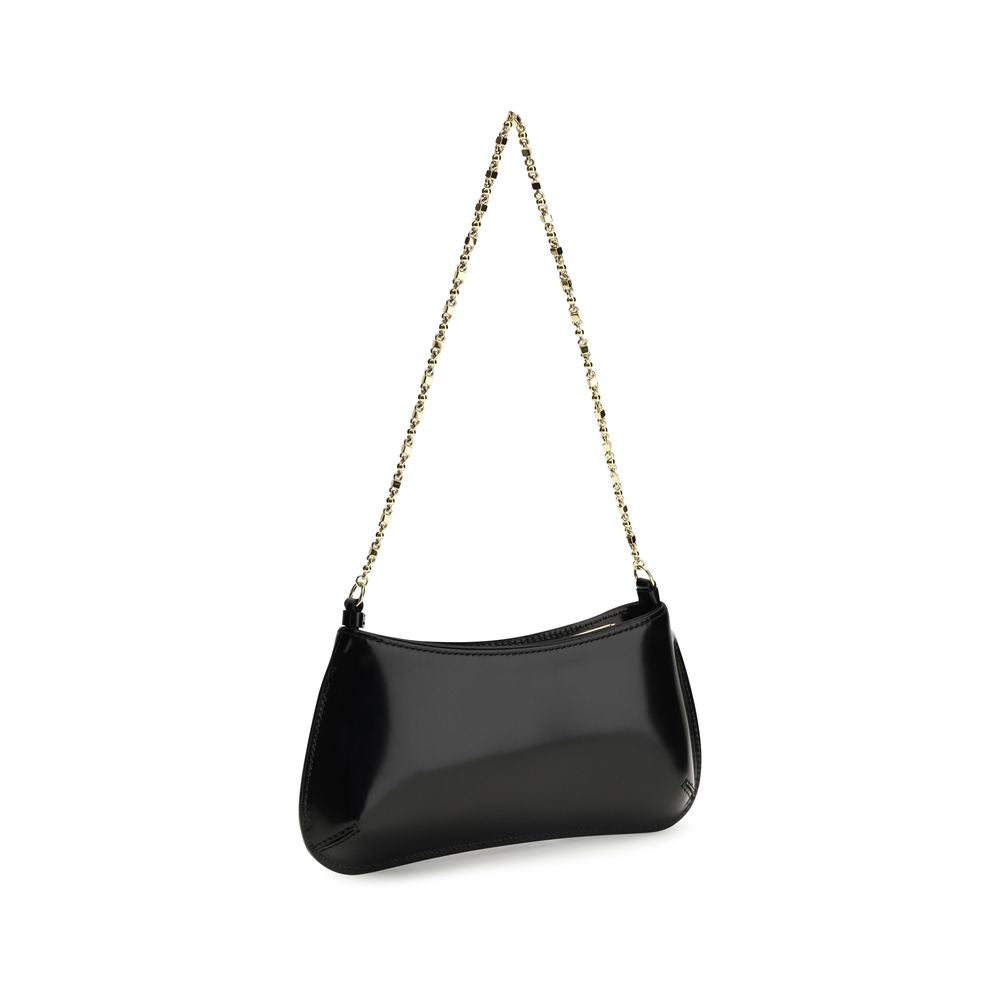 Black Calf Leather Bos Taurus Shoulder Bag Jacquemus