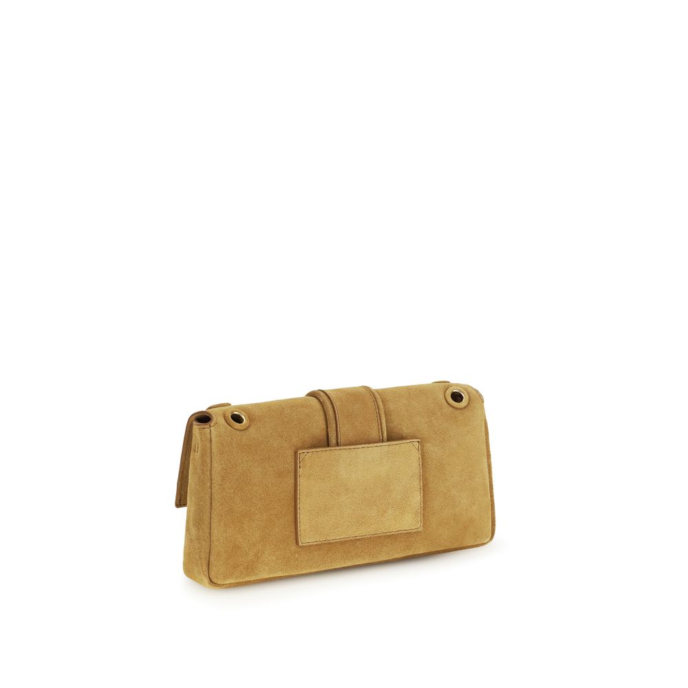 Beige Calf Leather Bos Taurus Shoulder Bag Jacquemus