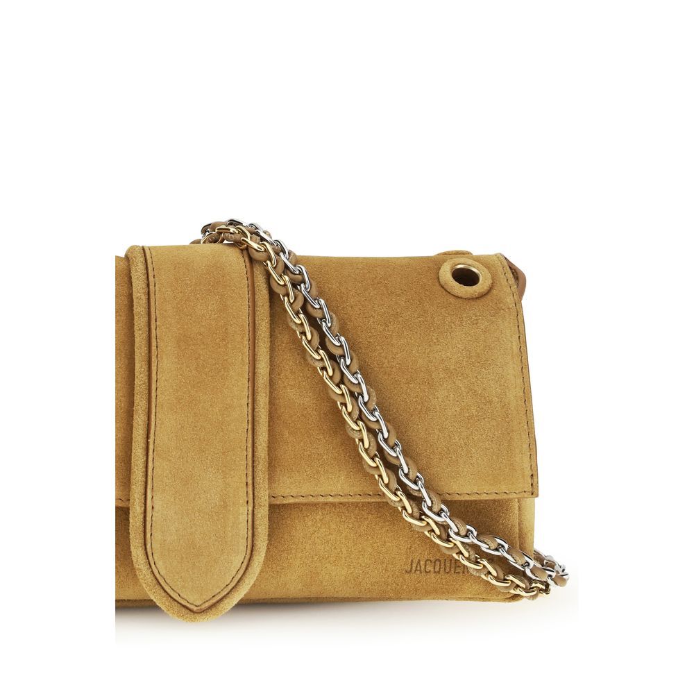 Beige Calf Leather Bos Taurus Shoulder Bag Jacquemus