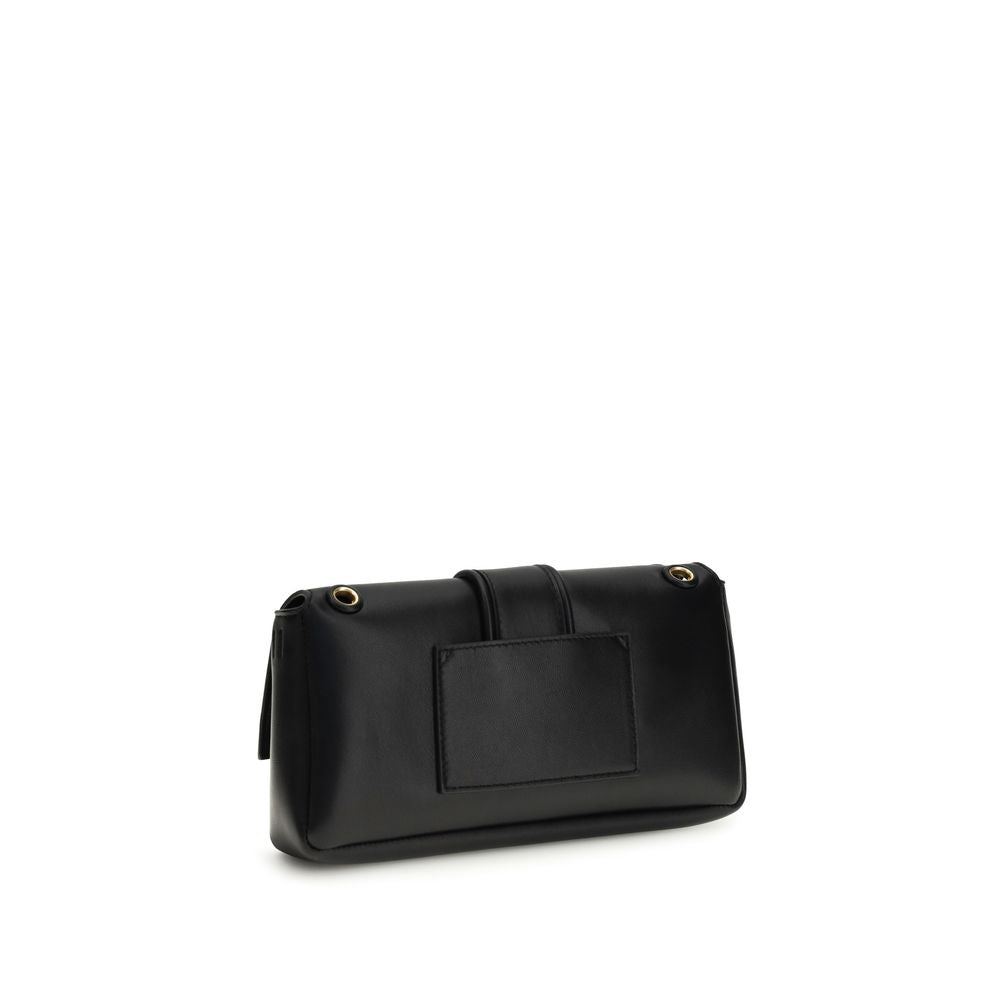 Black Calf Leather Bos Taurus Shoulder Bag Jacquemus