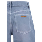 Blue Cotton Jeans Denim