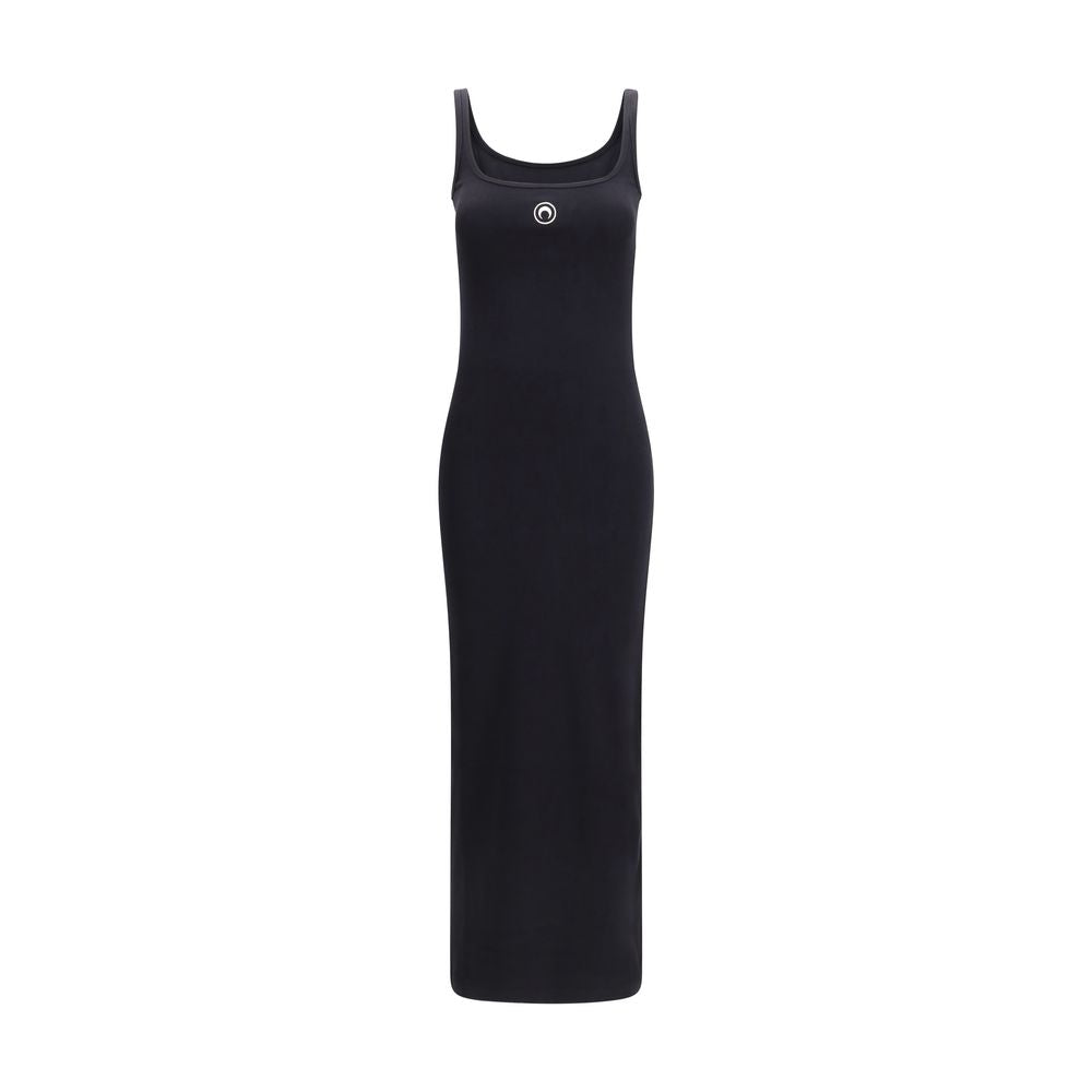Black Cotton Casual Dress