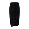 Black Viscose Long Skirt Valentino