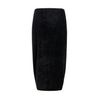 Black Viscose Long Skirt Valentino