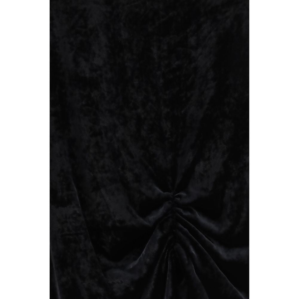Black Viscose Long Skirt Valentino