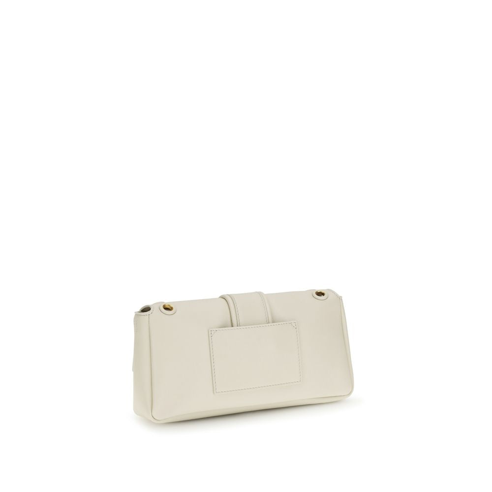 Beige Calf Leather Bos Taurus Shoulder Bag Jacquemus