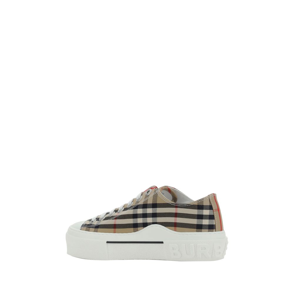 Brown Synthetic Low Top Sneakers Burberry