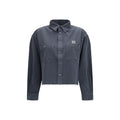 Gray Cotton Dress Shirt Miu Miu