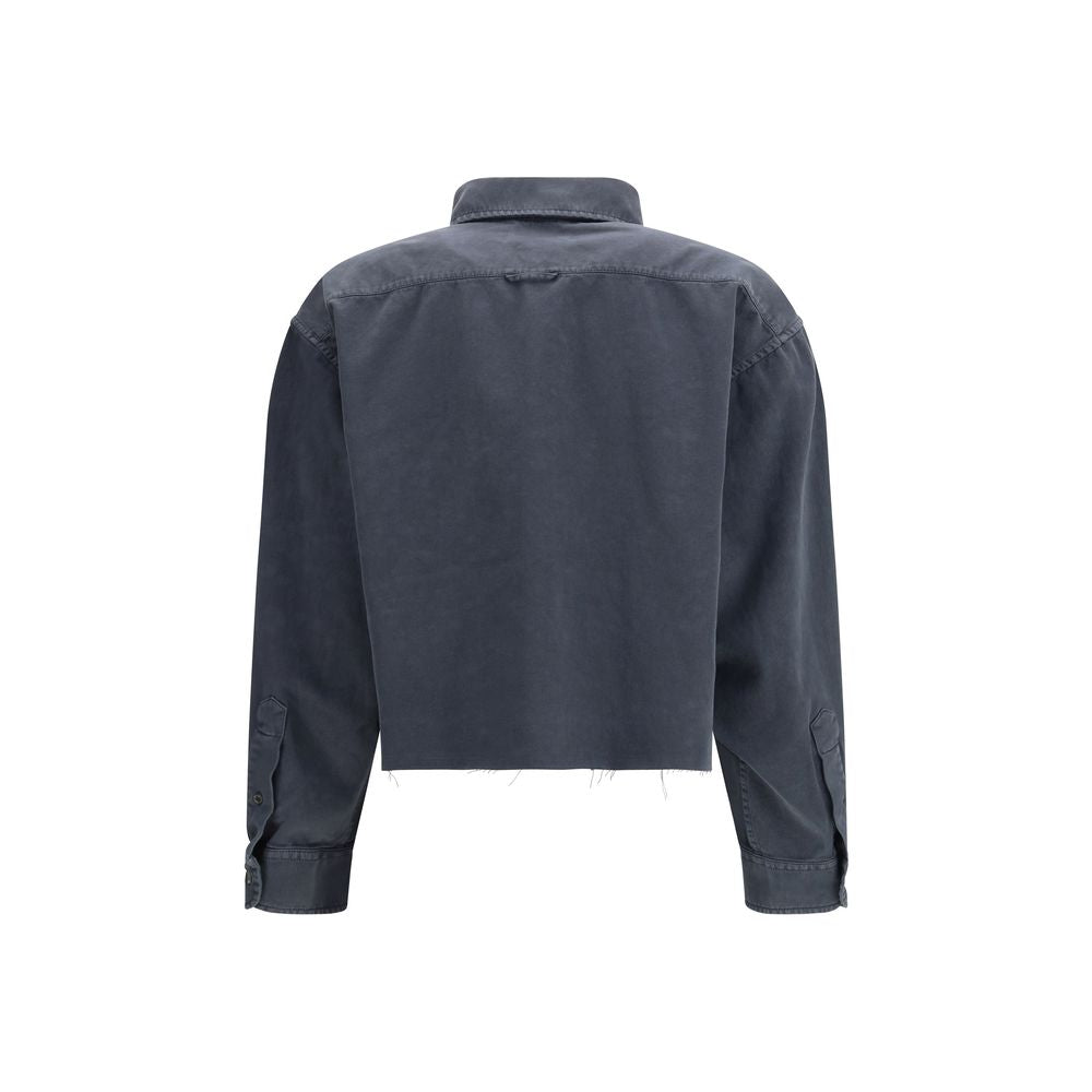 Gray Cotton Dress Shirt Miu Miu