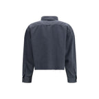 Gray Cotton Dress Shirt Miu Miu