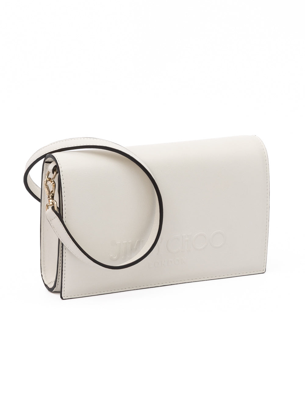White Avenue Leather Shoulder Strap Bag Jimmy Choo