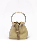 Yellow Bon Bon Micro Crystals Bucket Jimmy Choo