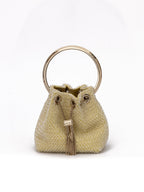 Yellow Bon Bon Micro Crystals Bucket Jimmy Choo